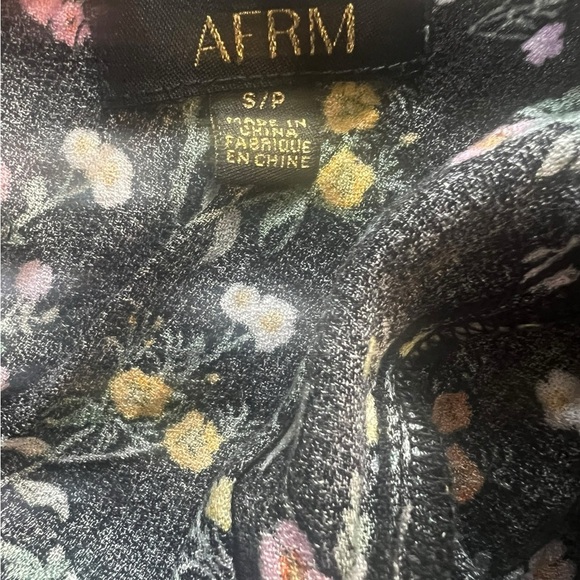 AFRM Open Back Short Sleeve Dress - Size Small - Picture 9 of 9